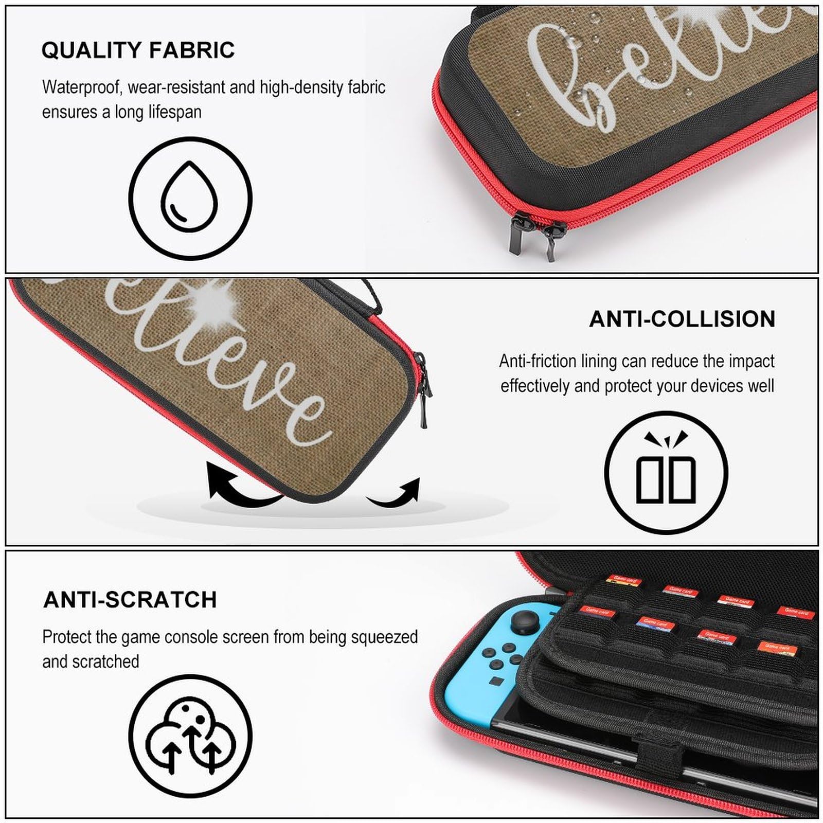 Amazon.co.jp: Switch用ケース ニンテンドースイッチケース 信じる 星
